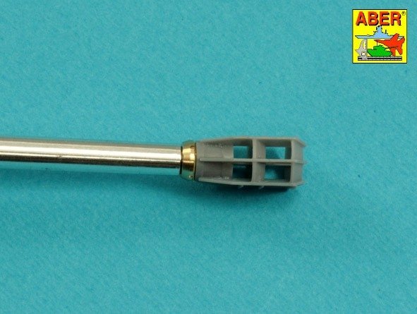 Aber 35L-120 105mm D1504 L/44 barrel with muzzle brake for Israeli Sherman M51 1/35