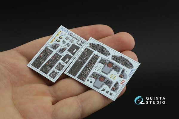 Quinta Studio QD32130 TF-104G 3D-Printed &amp; coloured Interior on decal paper (Italeri) 1/32