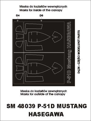 Montex SM48039 P-51 D Mustang HASEGAWA
