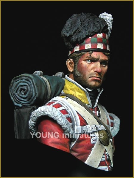 Young Miniatures YH1826 The 92nd Gordon Highlanders Waterloo 1815 1/10