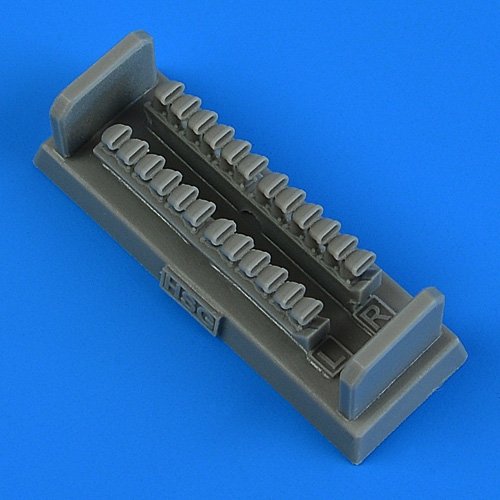 Quickboost QB49128 P-39D/P-400 Airacobra exhaust (12 pipes) HASEGAWA 1/48