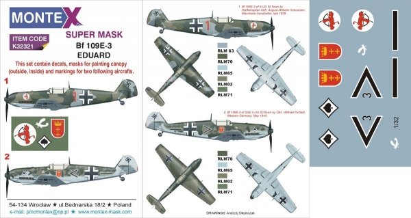 Montex K32321 Bf 109E-3 1/32