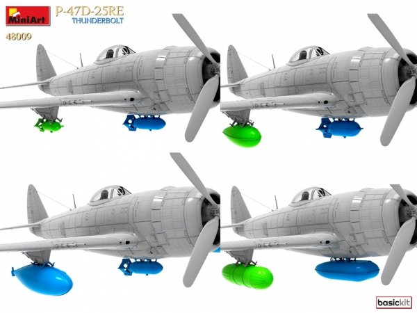MiniArt 48009 P-47D-25RE THUNDERBOLT. BASIC KIT 1/48