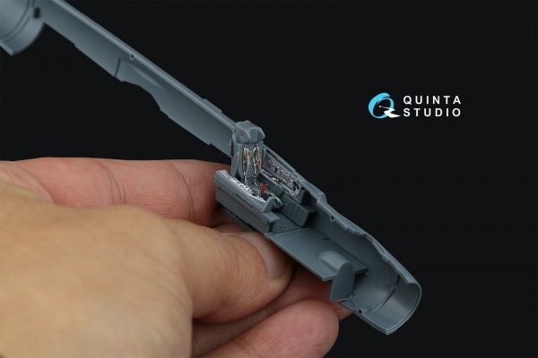 Quinta Studio QD72109 MiG-21PFM Gray panels 3D-Printed &amp; coloured Interior on decal paper (Eduard) 1/72