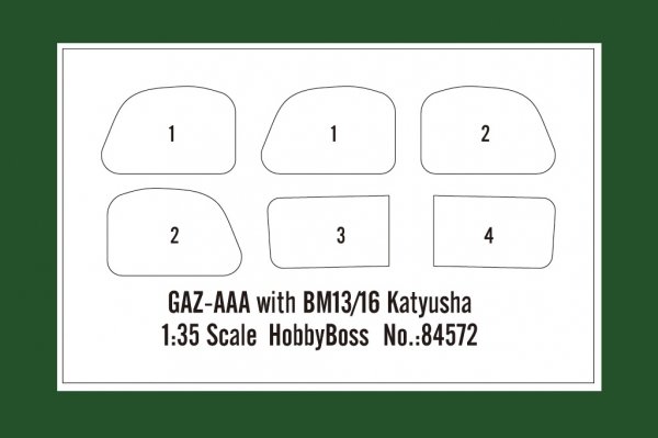 Hobby Boss 84572 GAZ-AAA with BM13/16 Katyusha 1/35