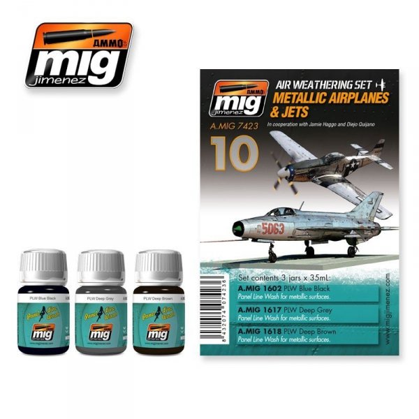 AMMO of Mig Jimenez 7423 METALLIC AIRPLANES &amp; JETS