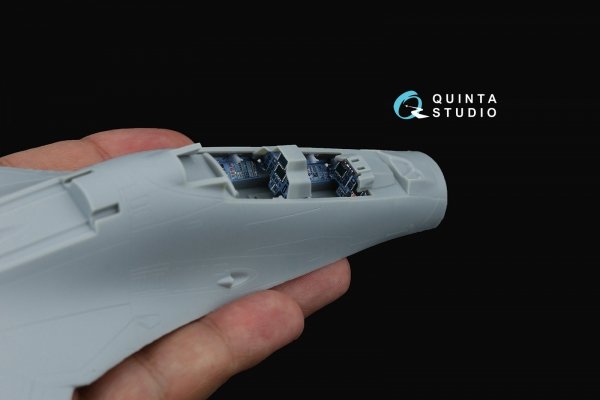 Quinta Studio QD+72177 Su-30MKK 3D-Printed &amp; coloured Interior on decal paper (Trumpeter) (with 3D-printed resin part) 1/72