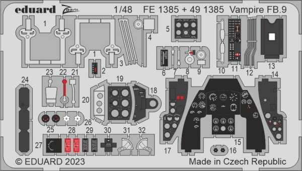 Eduard BIG49395 Vampire FB.9 AIRFIX 1/48