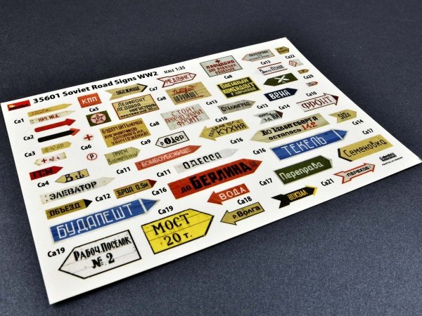 MiniArt 35601 SOVIET ROAD SIGNS WW2 1/35