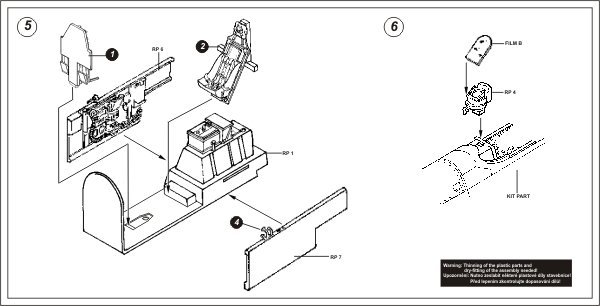 Aires 4223 P-51B/C Mustang cockpit set 1/48 TAMIYA