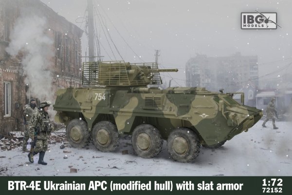 IBG 72152 BTR-4E Ukrainian APC (Modified Hull) with Slat Armor 1/72