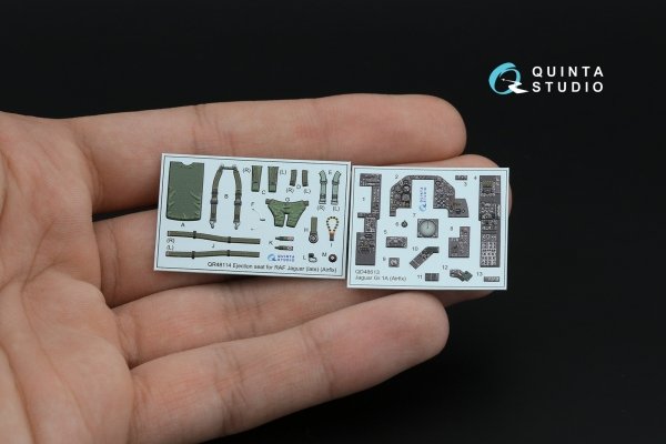Quinta Studio QD48613 Jaguar Gr.1A 3D-Printed &amp; coloured Interior on decal paper (Airfix) 1/48