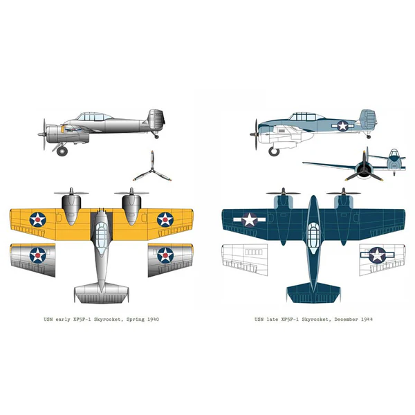 Academy 12363 USN XF5F-1 Skyrocket 1/48