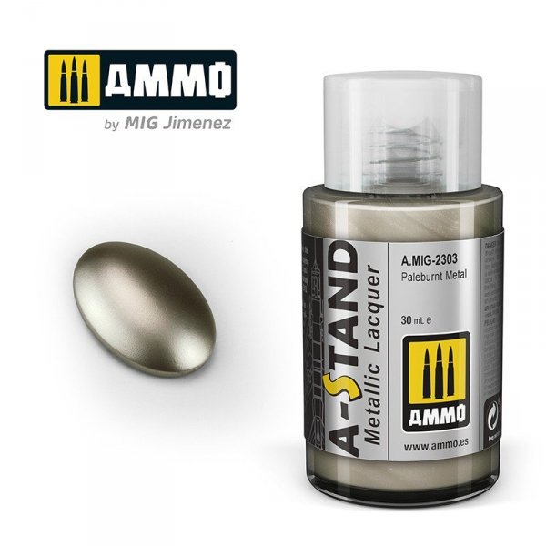 Ammo of Mig 2303 A-STAND Pale burnt Metal 30ml