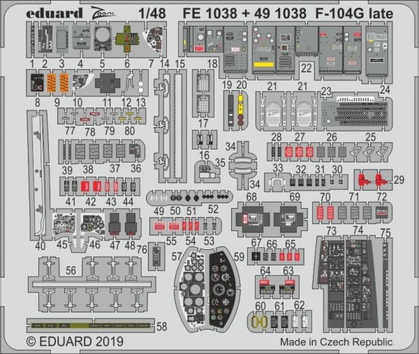 Eduard FE1038 F-104G late 1/48 KINETIC MODEL