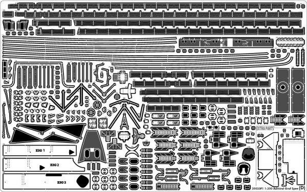 Pontos 35033F1 ADMIRAL GRAF SPEE 1939 Detail Up Set 1/350