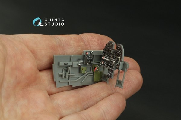 Quinta Studio QD32220 P-40N late 3D-Printed coloured Interior on decal paper (Hasegawa/Eduard) 1/32