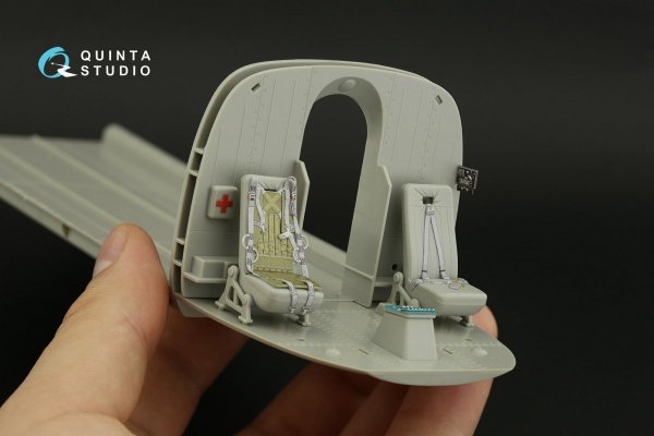 Quinta Studio QD35065 Mi-8MT 3D-Printed &amp; coloured Interior on decal paper (Trumpeter) 1/35