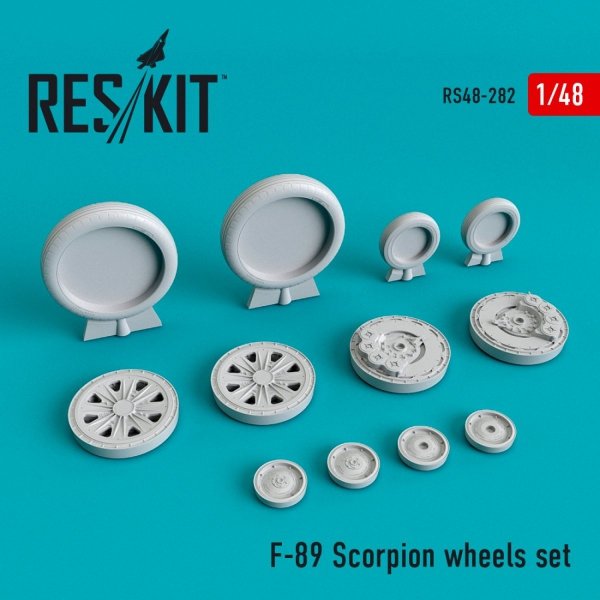 RESKIT RS48-0282 F-89 &quot;SCORPION&quot; WHEELS SET 1/48