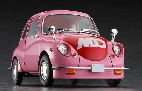 Hasegawa SP654-52454 Subaru 360 w/ Jun Kazami Figure (Special Ver.) Mecha-Doc (decals) (3d-printed lamps and front spoiler) 1/24