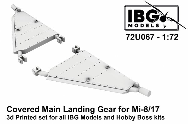 IBG 72U067 Covered main landing gear for Mi-8/17 1/72
