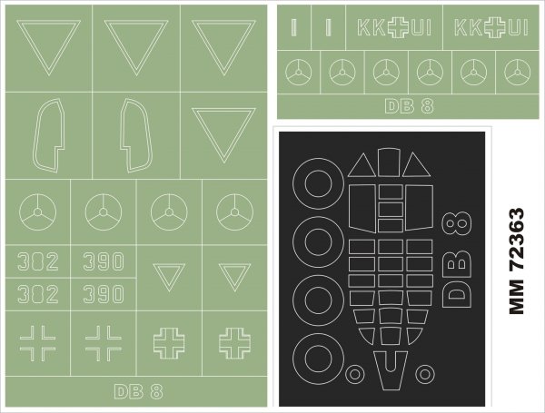Montex MM72363 DB-8A/3N SPECIAL HOBBY 72465 1/72
