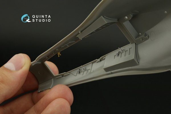 Quinta Studio QDS-48418 F-16D block 30 3D-Printed &amp; coloured Interior on decal paper (Kinetic 2022 tool) (Small version) 1/48