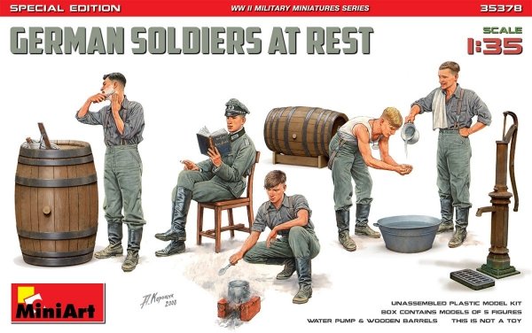 MiniArt 35378  GERMAN SOLDIERS AT REST. SPECIAL EDITION 1/35