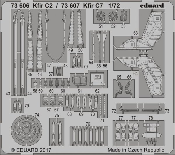 Eduard 73607 Kfir C7 AMK 1/72