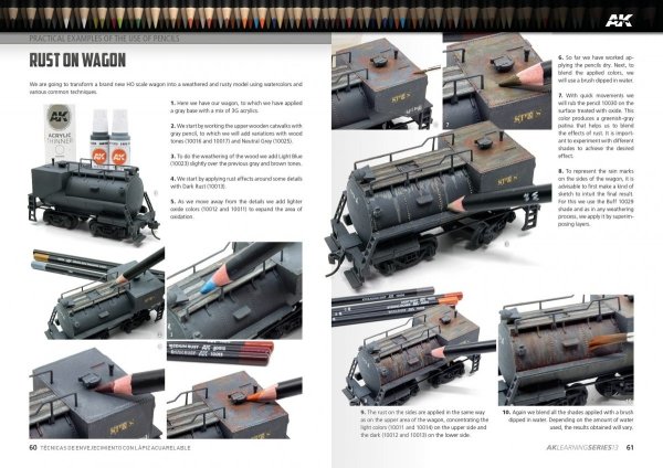 AK Interactive AK522 LEARNING 13: WEATHERING PENCIL TECHNIQUES