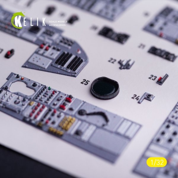 Kelik K32040 Tornado IDS - interior 3D decals for Italeri kit 1/32