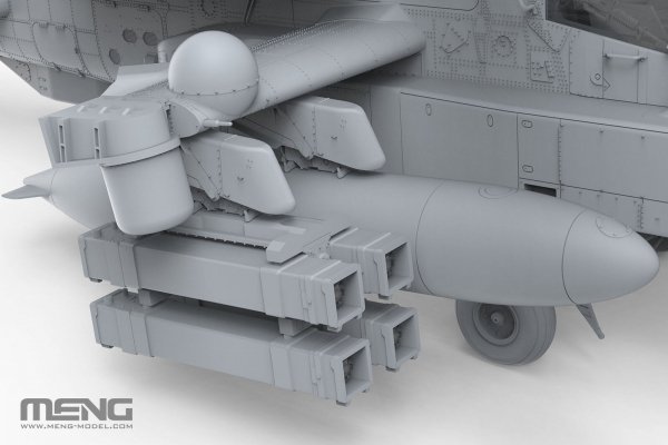 Meng Model QS-005S AH-64 D Saraf - Heavy Attack Helicopter (Israeli Air Force) with Figures 1/35
