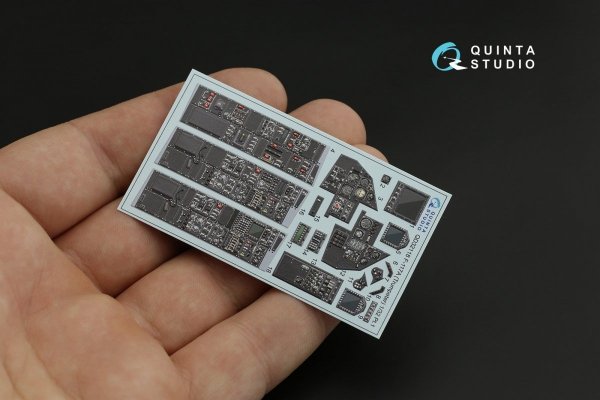 Quinta Studio QD32118 F-117A 3D-Printed &amp; coloured Interior on decal paper (Trumpeter) 1/32