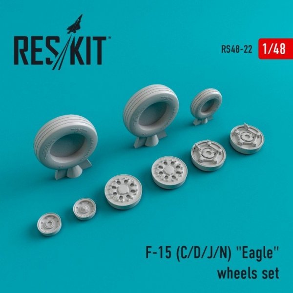 RESKIT RS48-0022 F-15 (C/D/J/N) &quot;Eagle&quot; resin wheels 1/48