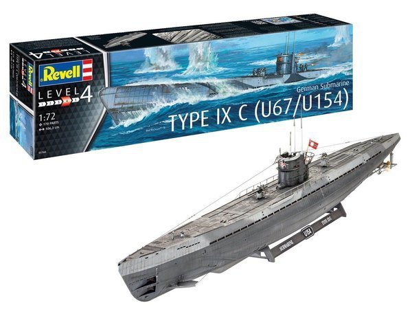 Revell 05166 Submarine Type IXC Early Turret 1/72