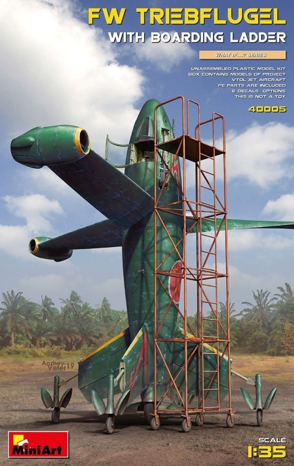 MiniArt 40005 FOCKE WULF TRIEBFLUGEL WITH BOARDING LADDER 1/35