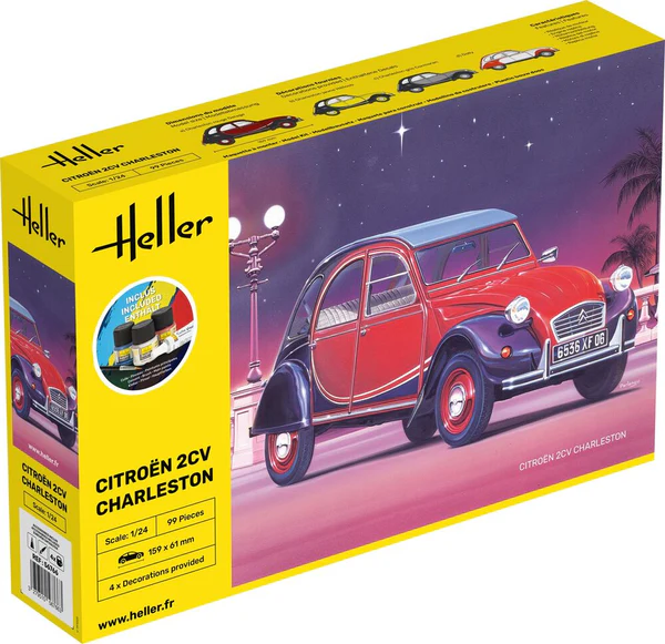 Heller 56766 STARTER KIT Citroën 2CV Charleston 1/24