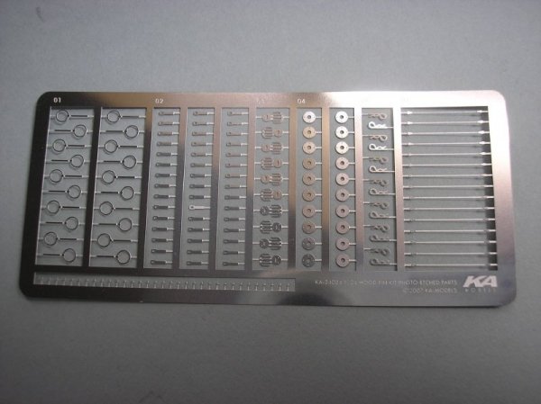 KA Models KA-24004 Hood Pin Etched part ( piny )1/24