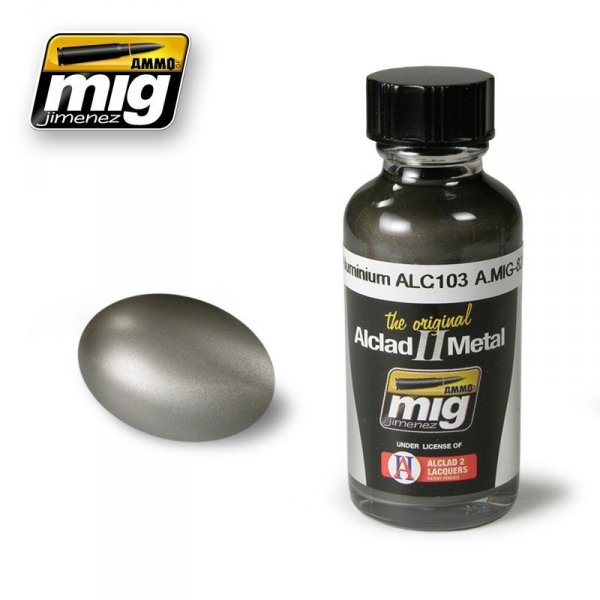 AMMO of Mig Jimenez 8203 DARK ALUMINIUM ALC103 30ml