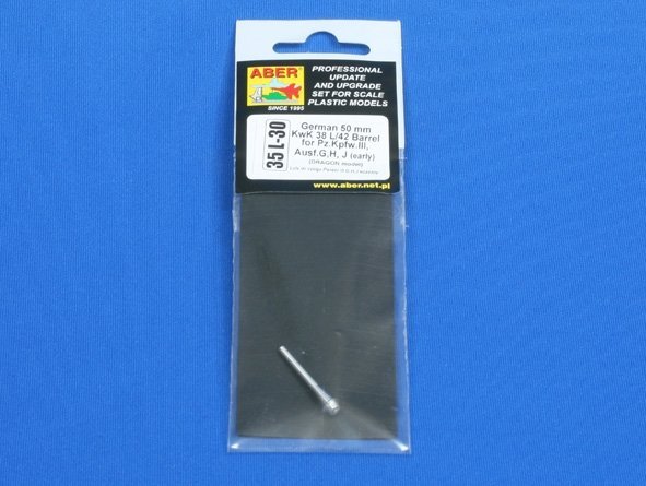 Aber 35L-030 German 50mm KwK 38 L/42 Pz.Kpfw. III Ausf.G,H,J early barrel (1:35)