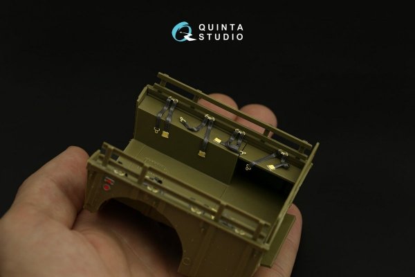 Quinta Studio QD35051 Gama Goat family 3D-Printed &amp; coloured Interior on decal paper (Tamiya) 1/35