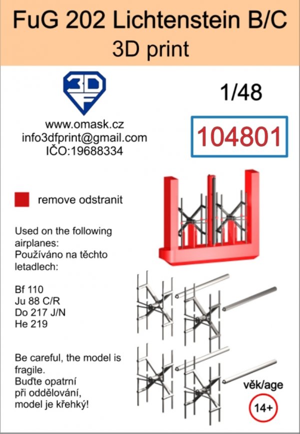 Omask 104801 FuG 202 Lichtenstein B/C (3D print) 1/48