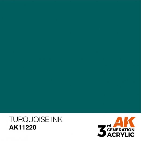 AK Interactive AK11220 TURQUOISE – INK 17ml