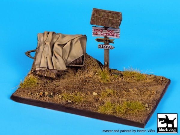 Black Dog D35063 Road with trailer base 1/35