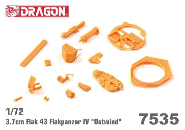 Dragon 7535 3.7cm FlaK 43 Flakpanzer IV &quot;Ostwind&quot; 1/72