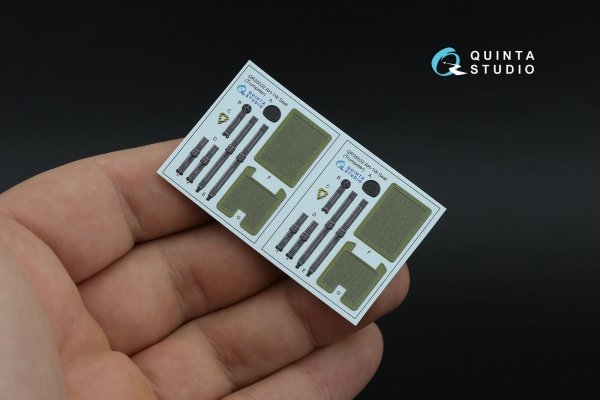 Quinta Studio QD+35153 AH-1W 3D-Printed &amp; coloured Interior on decal paper (Trumpeter) (with 3D-printed resin parts) 1/35