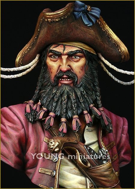 Young Miniatures YH1823 BLACK BEARD 1718 Queen Anne's Revenge 1/10
