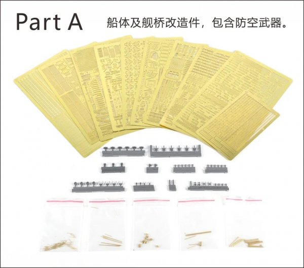 Very Fire BELBV350901UP IJN Aircraft Carrier Taiho Detail Up Set (Part A+B+C) 1/350