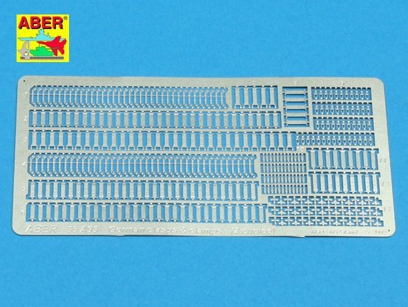 Aber 35A093 German clasps and clamps (2nd choice) (1:35)