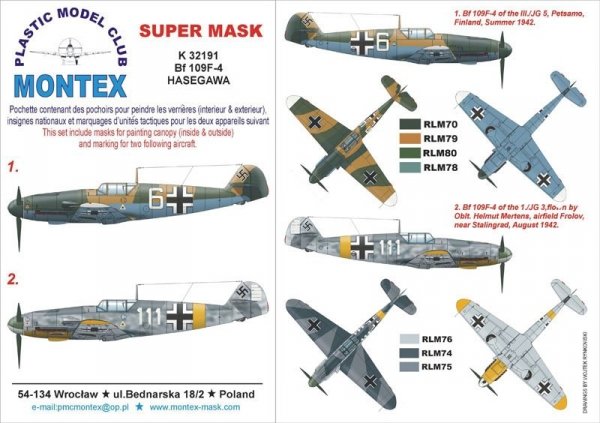 Montex K32191 BF 109F-4 1/32